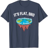T-Shirt pour Hommes Terre Plate Mur de Glace en Forme de Disque — T-shirts pour hommes