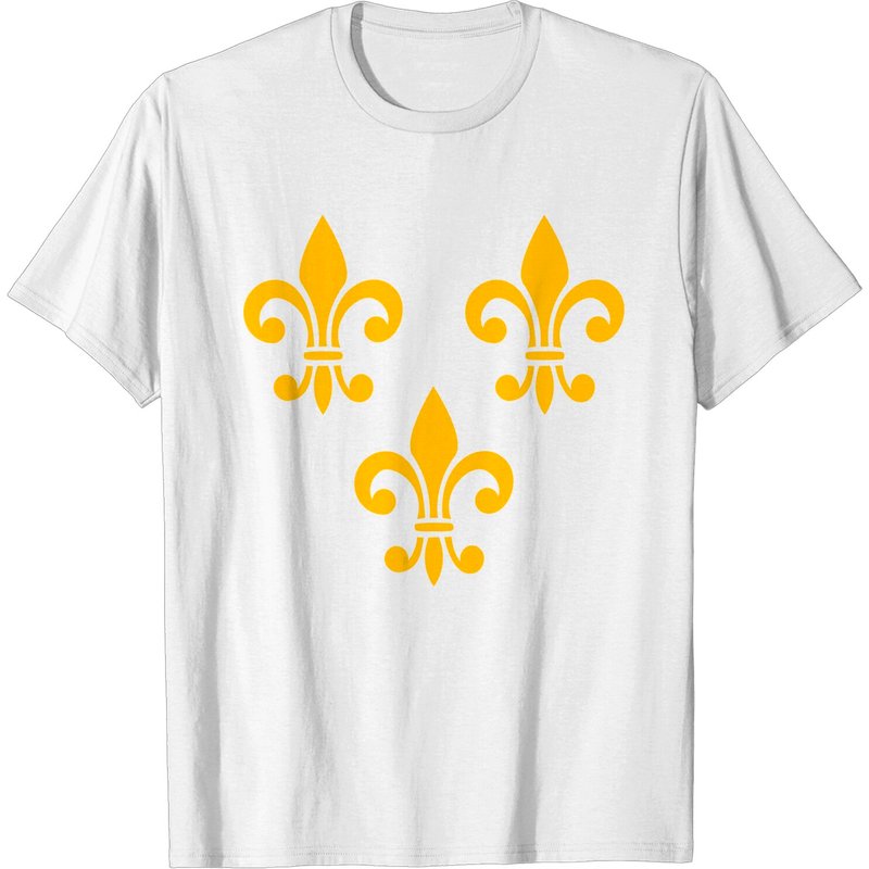 T-shirt pour hommes avec symbole Fleur De Lys France