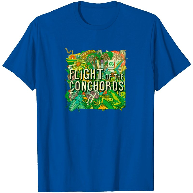 T-Shirt pour hommes Flight Of The Conchords en noir — T-shirts pour hommes
