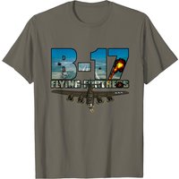 B-17 Flying Fortress T Shirt for Men — Mens T Shirts