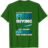 Freediving One Breath T Shirt for Men - Black