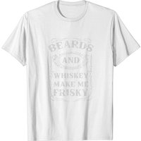 T-Shirt Beards And Whisky Make Me Frisky pour hommes — T-shirts pour hommes