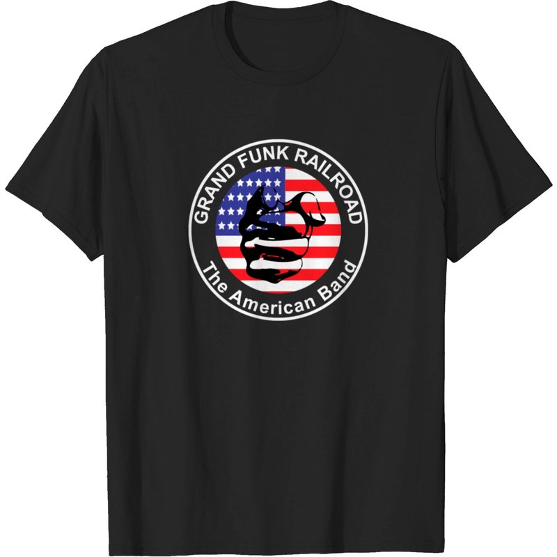 T-shirt Logo Tour Grand Funk Railroad pour hommes — T-shirts pour hommes