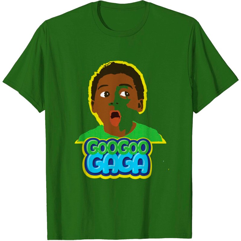 T-shirt Goo Goo Gaga Face pour hommes en noir — T-shirts pour hommes