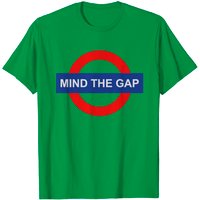 T-Shirt pour hommes Mind The Gap en noir — T-shirts pour hommes