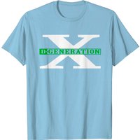 D-Generation X Classic Green Logo Graphic T-Shirt for Men