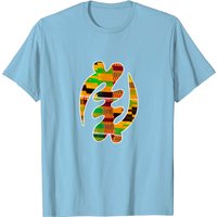 T-Shirt Gye Nyame Adinkra Logo Contour Blanc pour Hommes — T-shirts pour hommes