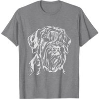 T-Shirt Giant Schnauzer pour hommes en noir — T-shirts pour hommes