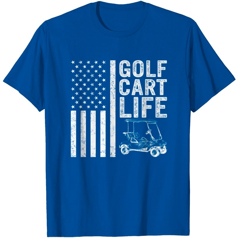 Funny Golf Cart Life T-Shirt for Men — Mens T Shirts