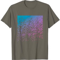 T-Shirt Dégradé Falling Pixels pour Hommes