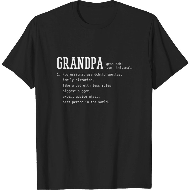 T-Shirt Cadeau Amusant Définition Papi pour Hommes