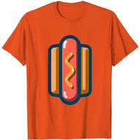 T-shirt Hotdog pour hommes en noir