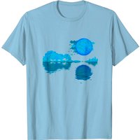 T-shirt pour hommes Acoustic Guitar Lake Shadow Guitar Player — T-shirts pour hommes