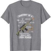 Anatomy Of A Pew Pewer - T-Shirt Patriote Américain pour Hommes — T-shirts pour hommes