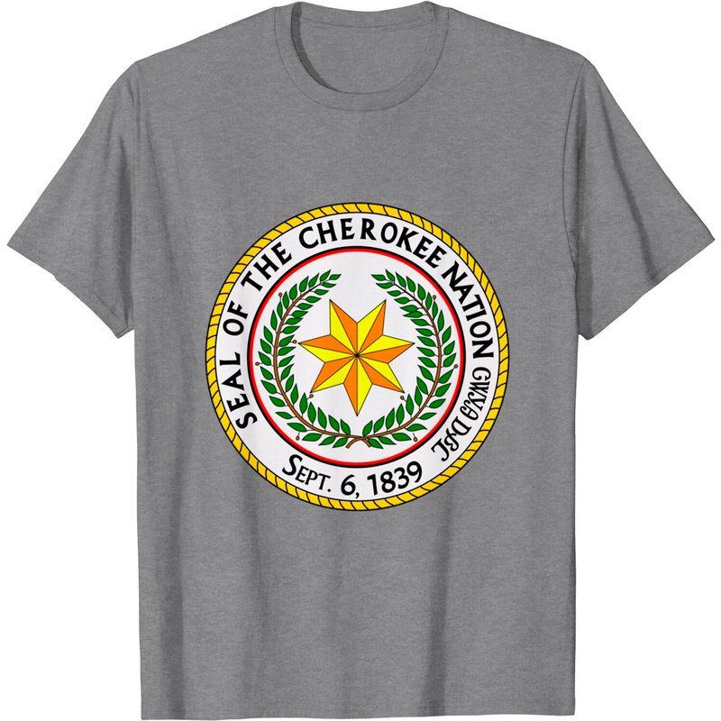 Seal of the Cherokee Nation Men's Pullover T-Shirts — Mens T Shirts