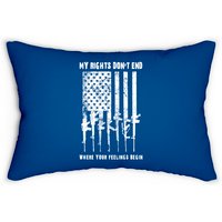 2nd Amendment Feelings America USA Patriotic Lumbar Pillow — Decorative Cushions