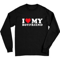 T-shirt à manches longues I Love My Boyfriend pour unisexe — T-shirts pour hommes