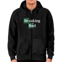 Hoodie zippé Breaking Bad avec logo carré périodique pour unisexe — Sweats à capuche pour hommes
