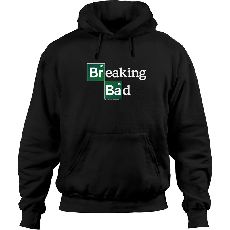 Hoodie Unisexe avec Logo Carré Périodique Breaking Bad — Sweats à capuche pour hommes