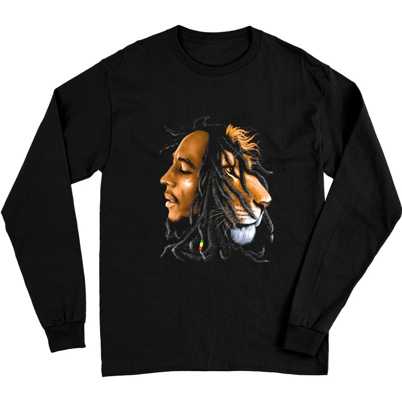 T-shirt à manches longues Bob Marley The Lion pour unisexe — T-shirts pour hommes
