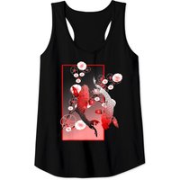 Japanese Koi Carp Nishikigoi Fish Cherry Blossom Tank Top for Men