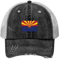 Casquette Trucker avec Imprimé Drapeau de l'Arizona — Casquette de baseball