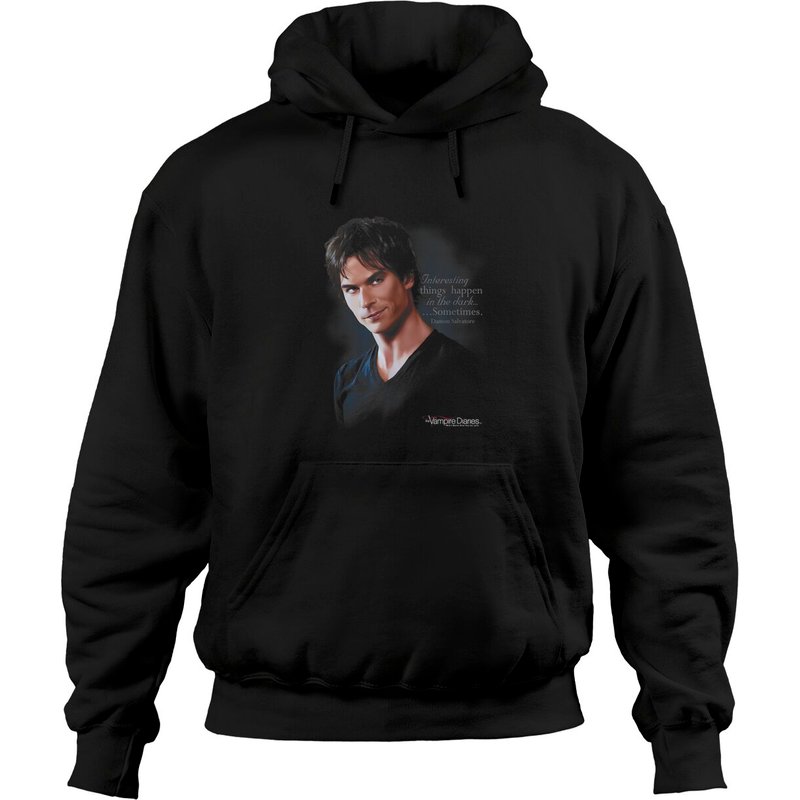 Hoodies Vampire Diaries Sometimes pour unisexe en noir — Sweats à capuche pour hommes