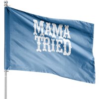 Drapeaux Décoratifs Vintage Mama Tried Country Outlaw Music — Drapeaux décoratifs