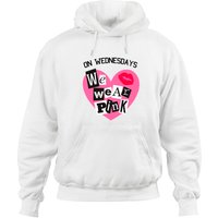 On Wednesdays We Wear Pink Burn Book Font Hoodie - Mean Girls — Mens Hoodies