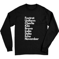 T-shirt à manches longues Foxtrot Uniform Charlie Kilo Bravo India Delta Echo Nov
