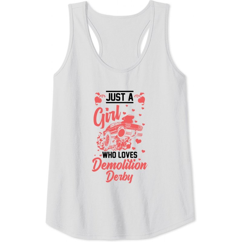 Just A Girl Who Loves Demolition Derby Men's Tank Top — Mens T Shirts