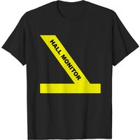 Hall Monitor T Shirt for Men in Black — Mens T Shirts