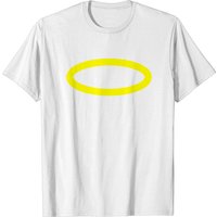 T-shirt Halo (ange) pour hommes en noir