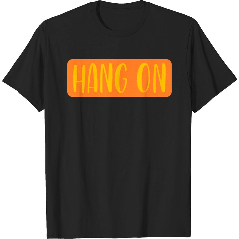 T-Shirt Hang On pour hommes en noir