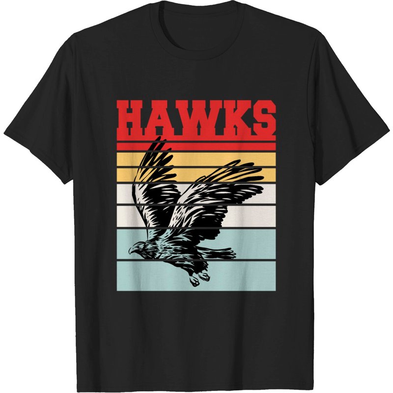 T-Shirt Hawks pour hommes en noir — T-shirts pour hommes