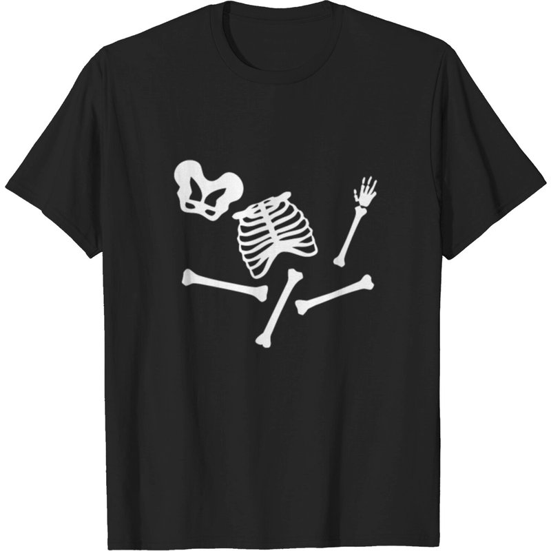 T-Shirt Bones pour Hommes en Noir — T-shirts pour hommes