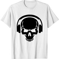 T-Shirt Skull Headphone pour hommes