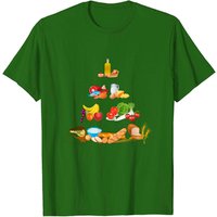 T-Shirt Pyramide Alimentaire pour Hommes en Noir