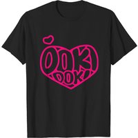T-Shirt Doki Cœur pour Hommes en Noir — T-shirts pour hommes