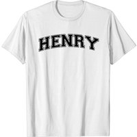 T-Shirt pour Hommes Henry Name Arched College Style — T-shirts pour hommes