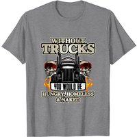 Badass Trucker Shirt US Truckers Men's Vintage T-Shirt