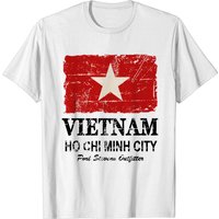 Vietnam Flag Vintage Look T-Shirt for Men