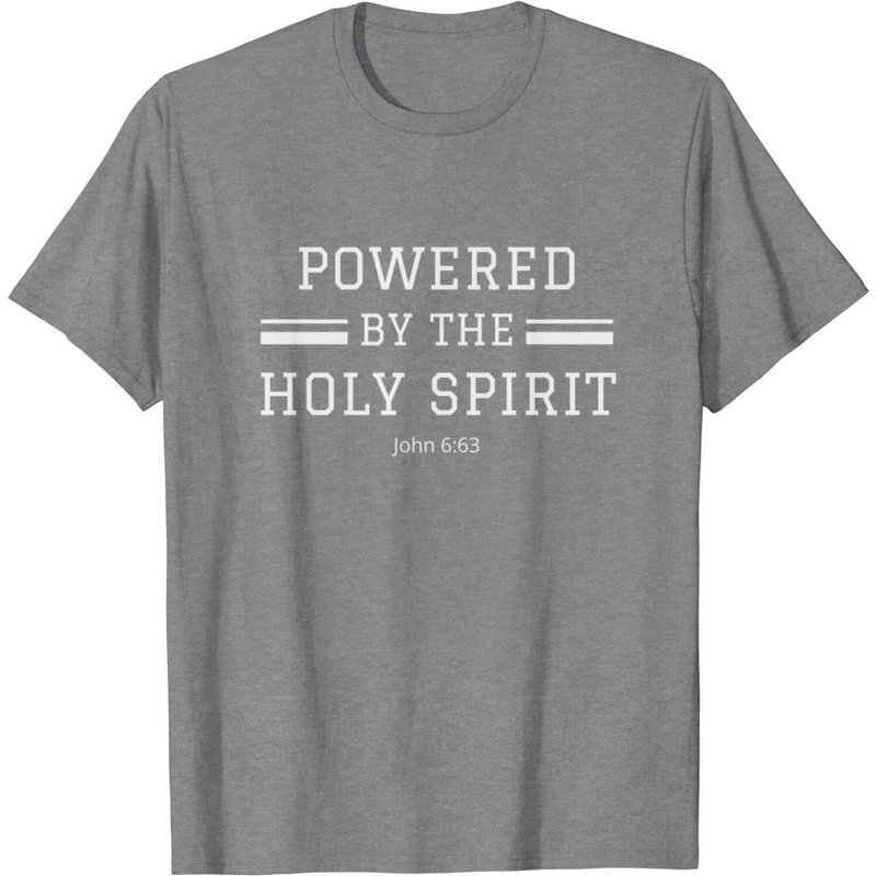 T-Shirt Powered By The Holy Spirit pour Hommes — T-shirts pour hommes