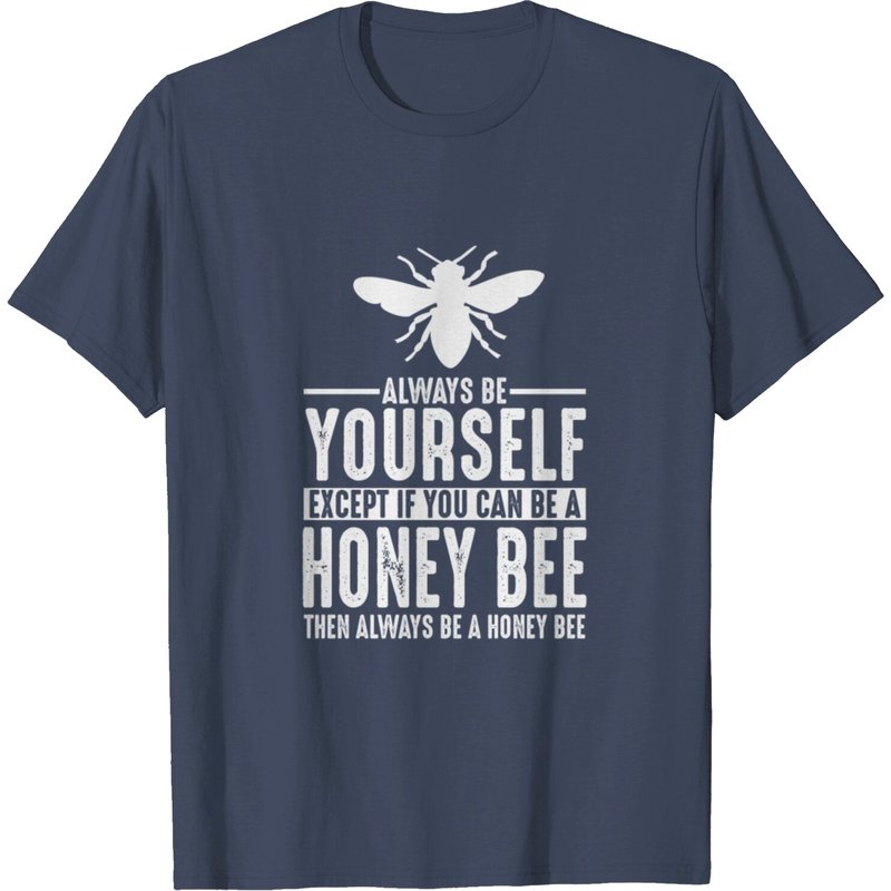 Honey Bee Gift Lover T-Shirt for Men in Black