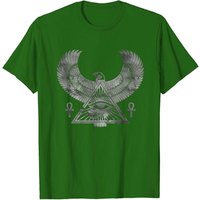T-shirt métallisé Égyptien Œil d'Horus - Wadjet pour hommes — T-shirts pour hommes