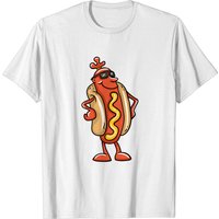 T-shirt Cool Hot Dog pour hommes en noir — T-shirts pour hommes