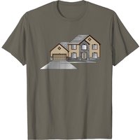 T-Shirt pour hommes House Design en noir