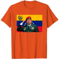 T-shirt Hugo Chavez pour hommes en noir — T-shirts pour hommes