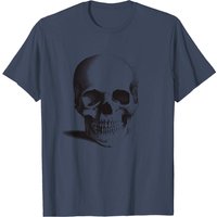 T-shirt Crâne Humain pour Hommes en Noir