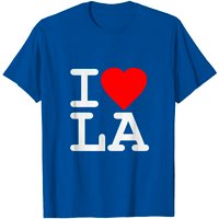 T-Shirt I Love La Los Angeles pour Hommes en Noir — T-shirts pour hommes